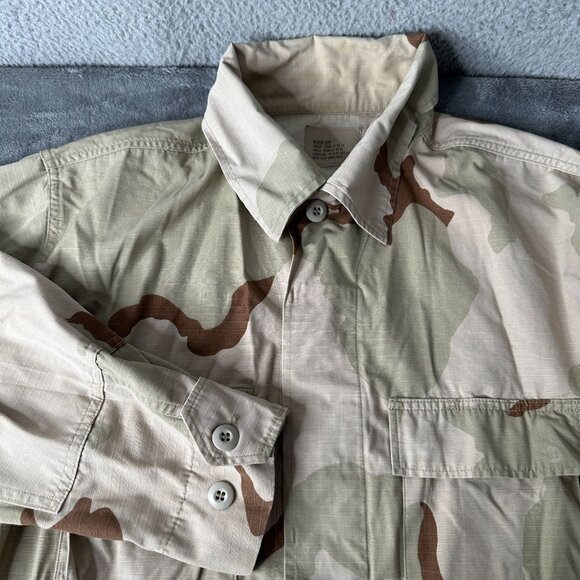 Vintage US Military Desert Camouflage Combat Coat DCU Jacket Medium Long 90s - Picture 3 of 10